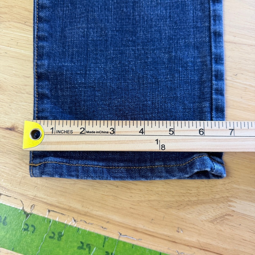 Lucky Brand 110 SLIM Blue Jeans Mens 34x32 Cotton STRETCH Dark Wash Denim - Picture 11 of 14
